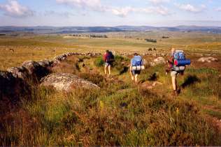 en randonnée dans l'Aubrac