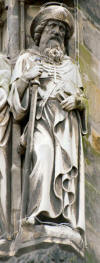 Statue saint Jacques dans la Cathdrale de Aachen