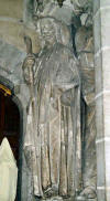 Statue de saint Jacques  la Cathdrale de Bayonne