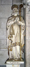 Statue de saint Jacques dans l'glise Saint-Mlaine  Les Touches